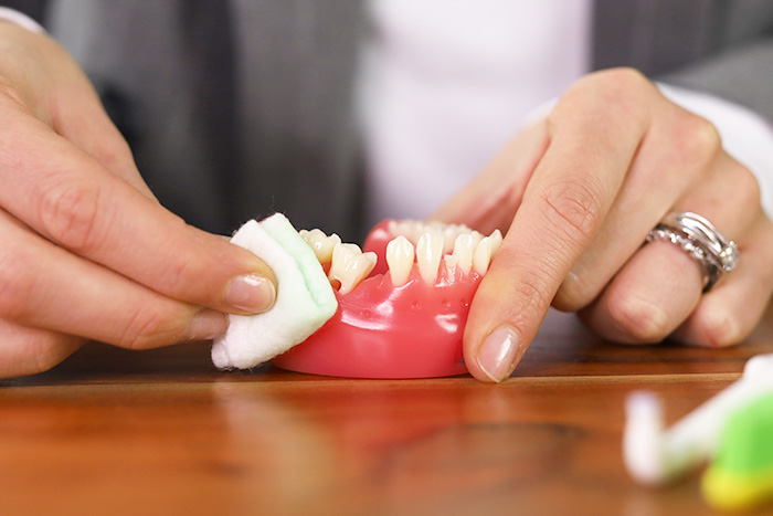 Čištění zubní protézy